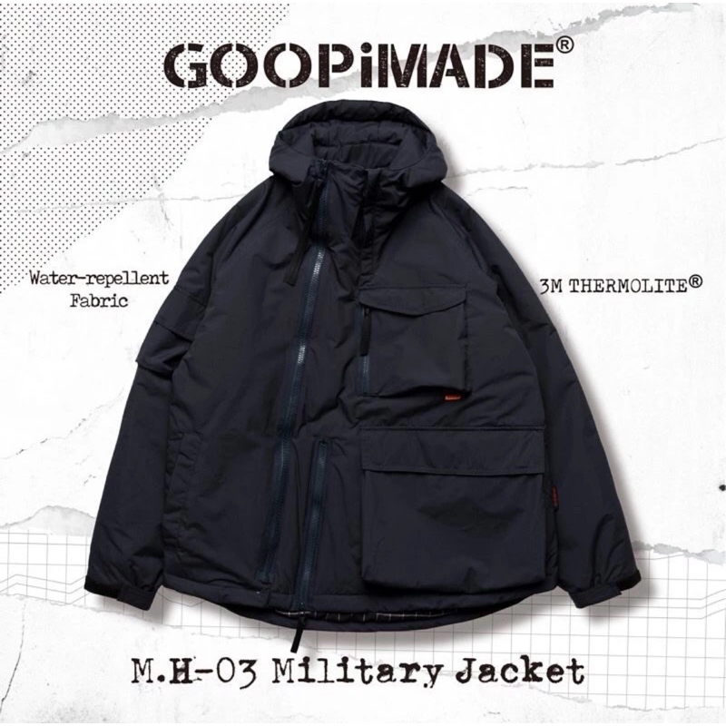 Goopi M.H-03 Military Jacket - Navy