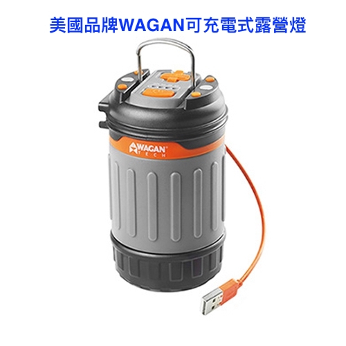 【綠樹蛙戶外】美國品牌WAGAN 多功能LED露營燈 充電式長版露營燈 #露營燈 #野營露營燈 #可充電式露營燈