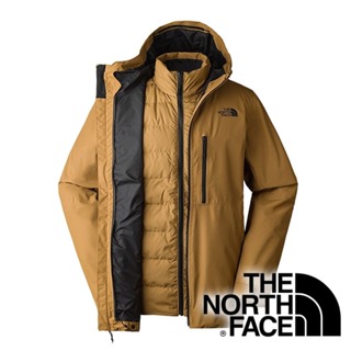 【THE NORTH FACE 美國】男DRYVENT防水兩件式外套(FP600)『布朗棕』NF0A83SL