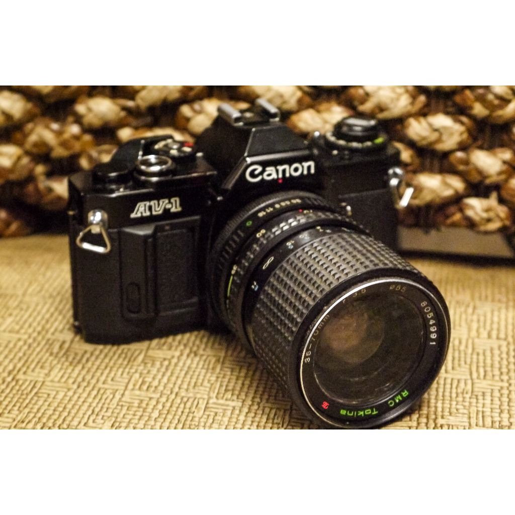 CANON AV-1 底片相機 Tokina 35-70mm FD卡口  功能與nikon EM pentax MX 同