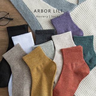 ARBOR LILI【現貨】 日系大地色素色長襪 素襪 長襪女 襪子女 日系襪子 薄襪 女襪 長襪 #BAL18