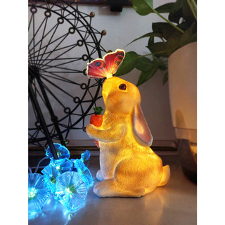 【萌窩窩】⁂⁎⁑⁕⃰ 太陽能紅蘿蔔兔子燈 戶外防水仿生發光動物燈 造型燈 led裝飾燈 聖誕節 中秋年貨年節送禮 氛圍燈