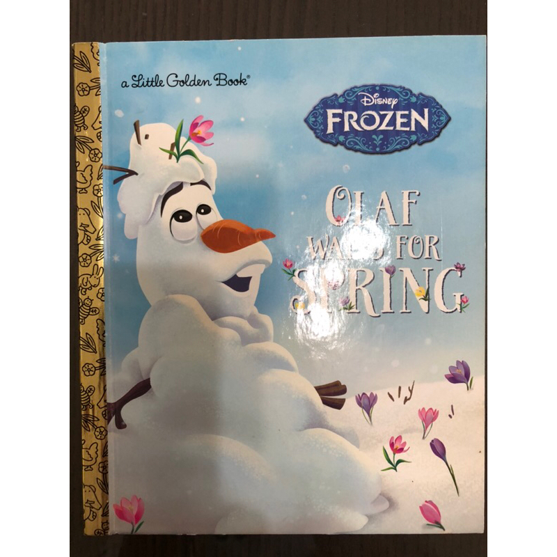 （近全新保存良好）frozen 冰雪奇緣 Olaf waits for spring兒童英文繪本