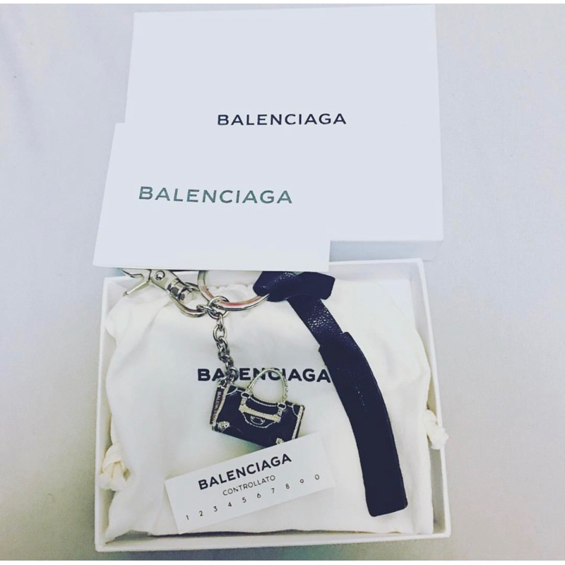 近全新～balenciaga巴黎世家機車包鑰匙圈