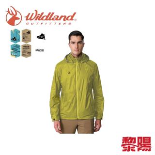 【福利品】Wildland 荒野 男輕量天鵝絨防風保暖外套 黃 出國/旅行/徒步/日常/上班 04WB12908