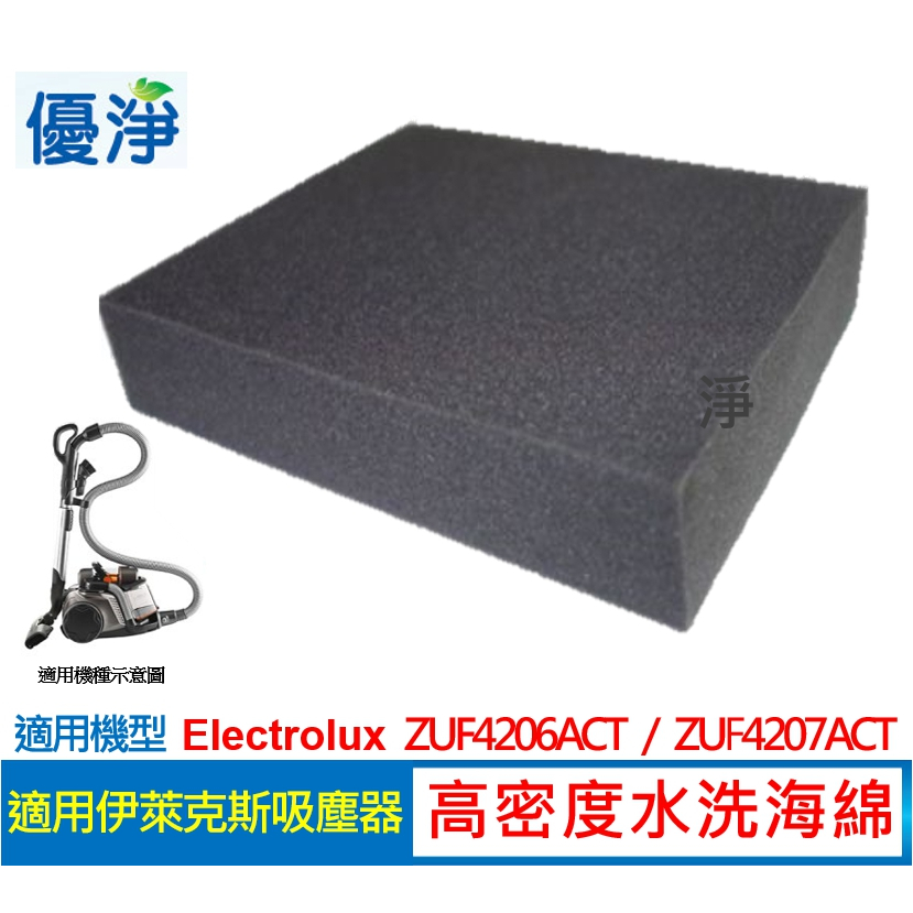 Electrolux 伊萊克斯 ZUF4206ACT ZUF4207ACT吸塵器 高密度水洗濾綿 副廠耗材 水洗濾棉