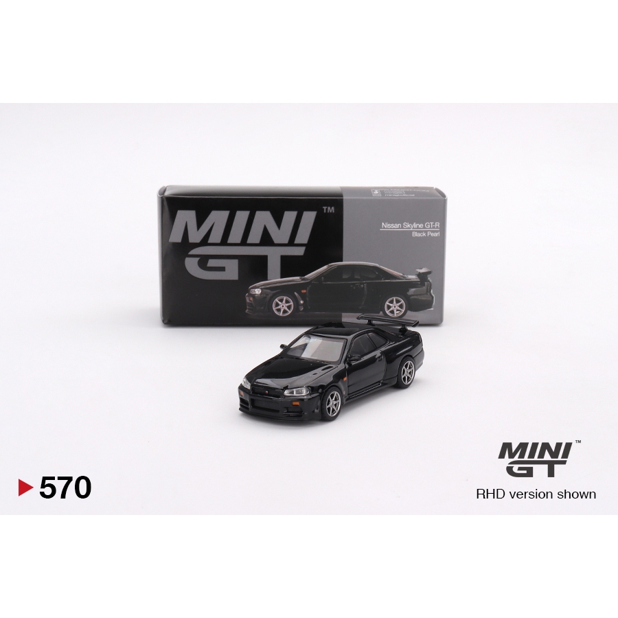 【模物雜貨店】MINI GT No.570 Nissan Skyline GT-R (R34) V-Spec 黑色