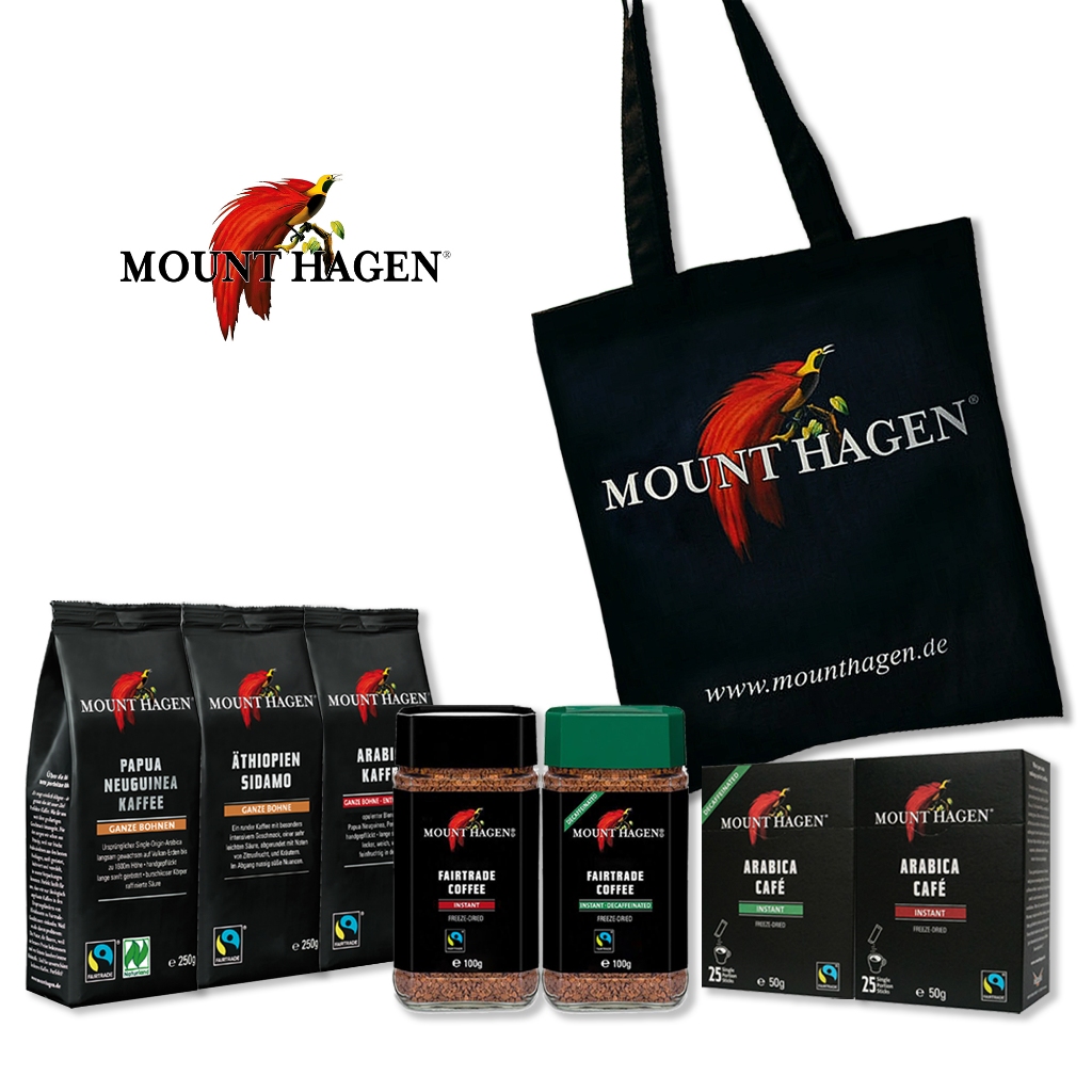 【Mount Hagen】公平貿易即溶咖啡粉 (贈環保提袋)