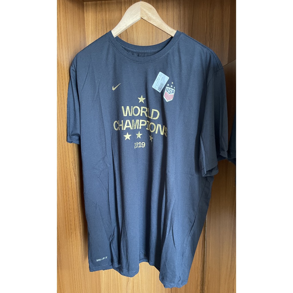 🍊柑仔店美國代購🇺🇸 Nike USA Soccer 2019 T Shirt 美國隊 黑色 冠軍 足球 L XXL