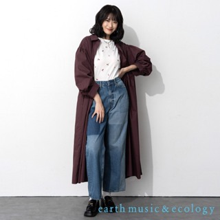 earth music&ecology 長版開襟襯衫洋裝(LA33L0H0300)