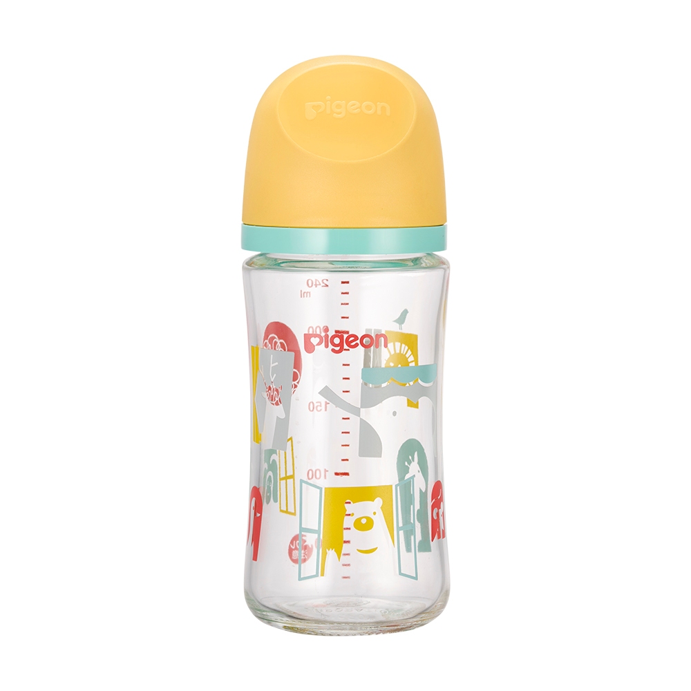 【丁丁藥局】貝親第三代母乳實感寬口玻璃奶瓶240ml 動物園