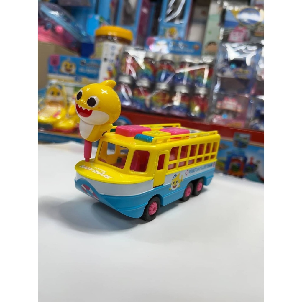 雪子本舖│韓國代購 PinkFong 碰碰狐 鯊魚寶寶 船造型迴力車 遊艇船艇迴力車 嚕嚕車子交通玩具 立體公仔玩偶