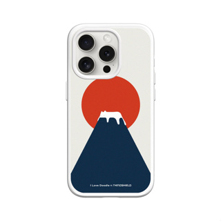 犀牛盾 適用iPhone SolidSuit(MagSafe兼容)超強磁吸手機殼∣ilovedoodle系列/富士山
