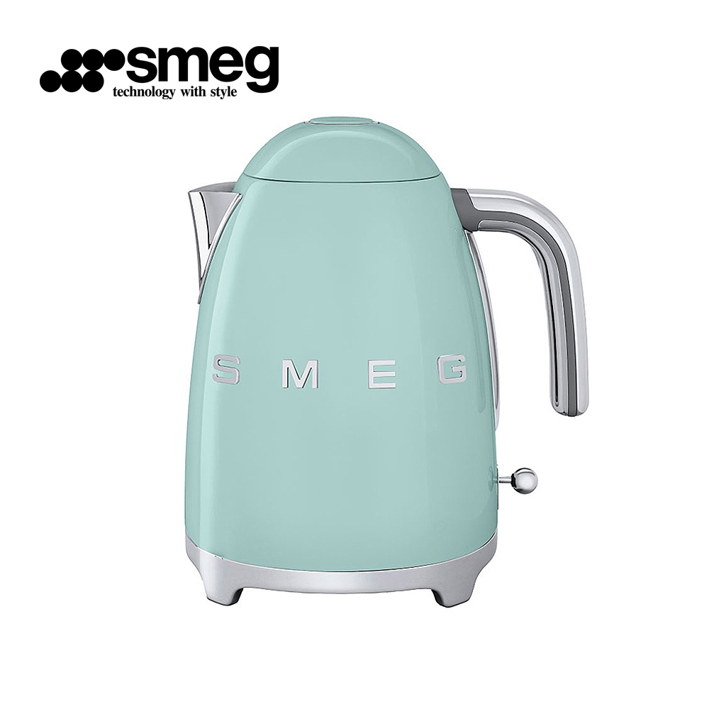 【SMEG】義大利 1.7L大容量電熱水壺-粉綠色_KLF03PGUS