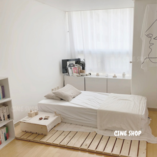 『CINE』韓系實木床板 進口松木可折疊床架 榻榻米 防潮床板 矮床 落地床（多尺寸可選/可客製化）
