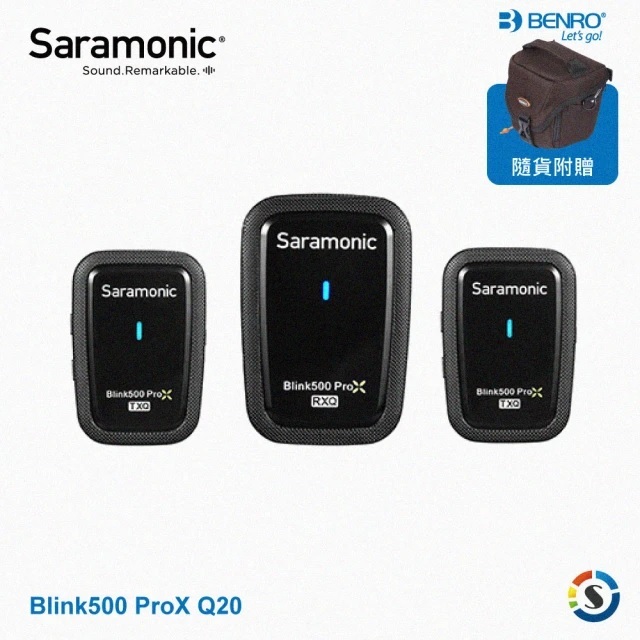 Saramonic楓笛 Blink500 ProX Q20 一對二無線麥克風套裝 (勝興公司貨)