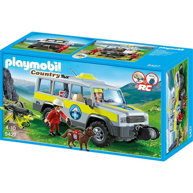 鍾愛一生 德國 玩具Playmobil  摩比  5427 高山救難車