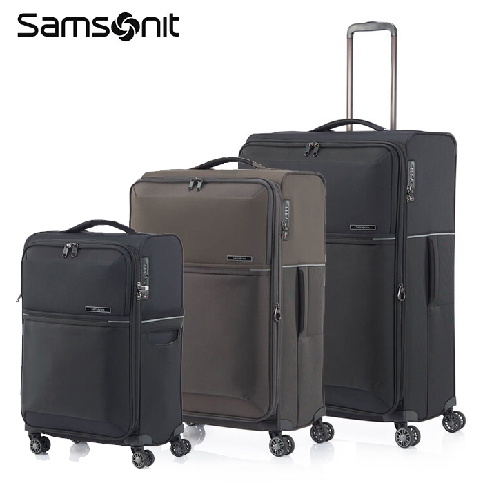 Samsonite 新秀麗【73H HQ2】極輕20吋/26吋/29吋布面登機箱行李箱 防盜拉鍊雙軌輪大容量前層口袋