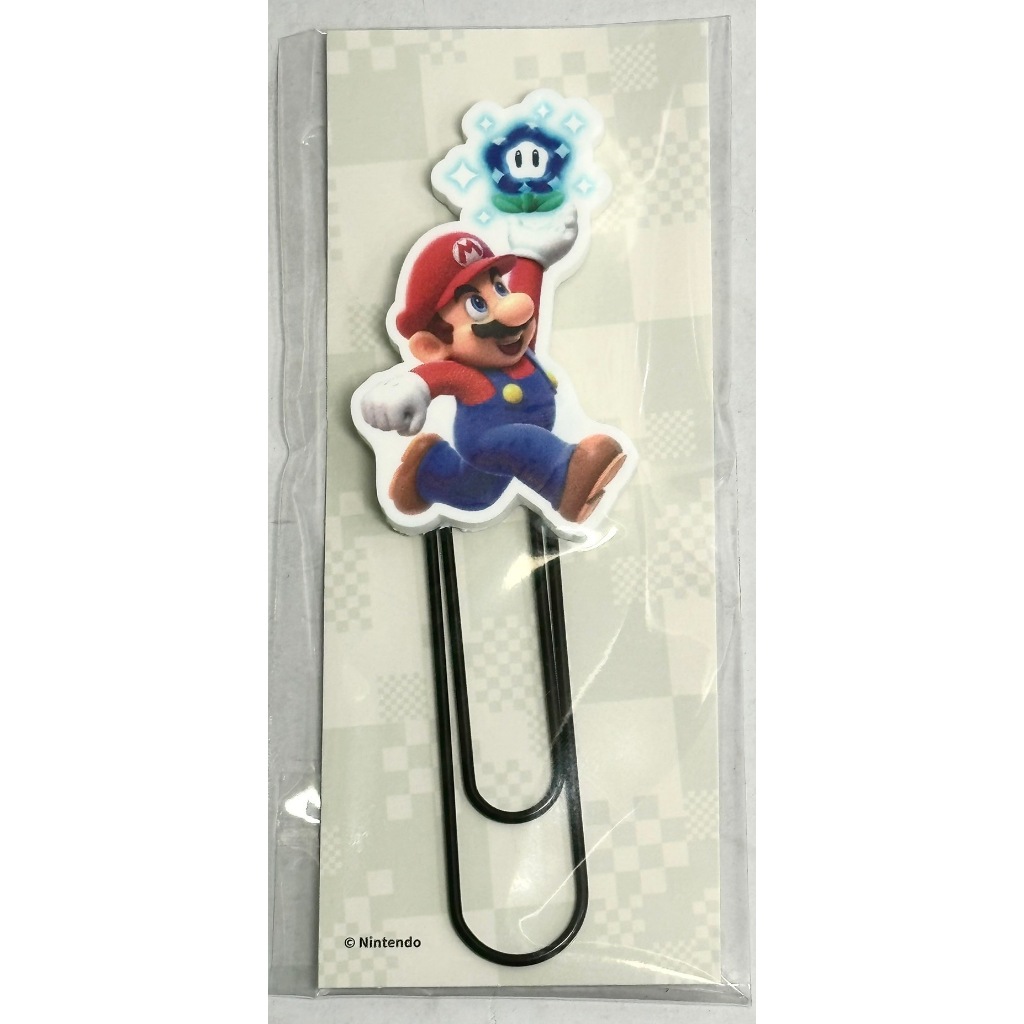 &lt;譜蕾兒電玩&gt; (全新) 特典 NS 超級瑪利歐兄弟 驚奇 Super Mario Bros 迴紋針 別針