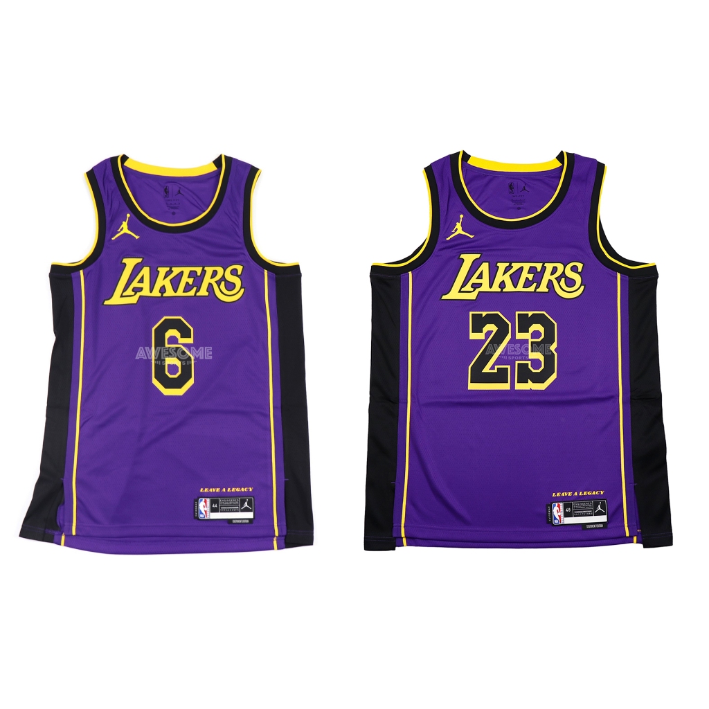 歐鉉NIKE NBA DRY LEBRON JAMES LAKERS 紫黑 湖人隊 球衣 DO9530-505-508