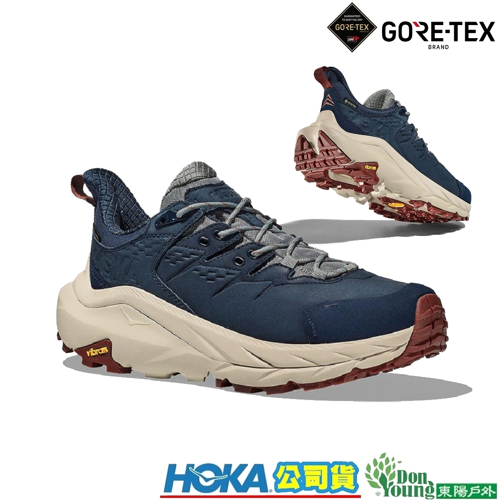 【HOKA 】 HO1130530LSSND U Kaha 2 Low Goretex 中性款登山鞋 深藍/流沙