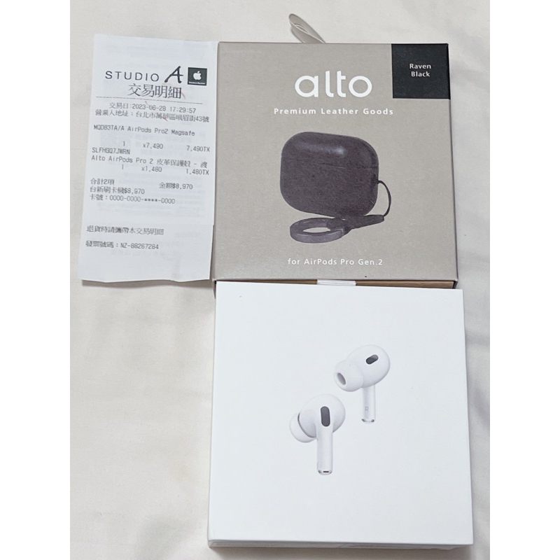 全新apple AirPods Pro藍牙耳機黑色保護殼alto
