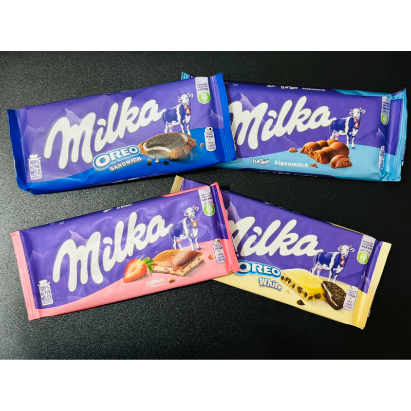 🔥熱銷🔥 Milka 妙卡 牛奶巧克力 榛果牛奶巧克力 OREO夾心巧克力 氣泡感牛奶巧克力 妙卡巧克力