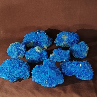 新疆 藍釩 共生 黃銅礦 微溶於水 噴水需立即強風吹乾