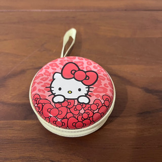 hello kitty kitty 凱蒂貓 蝴蝶結 拉鍊收納盒 小鐵盒 復古二手