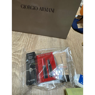 全新專櫃現貨Giorgio Armani 5ml 超持妝絲絨水慕斯粉底SPF20 2 奢華絲緞訂製唇膏400小樣GA