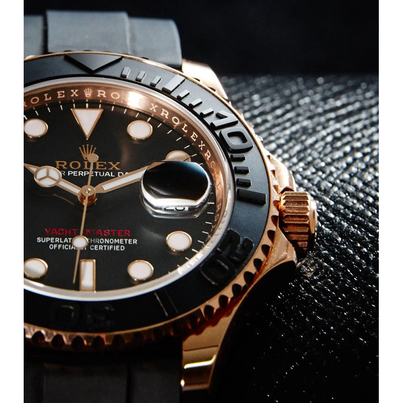 ♛ 勞力士遊艇名仕Rolex Yacht-Master 116655 永恆玫瑰金錶⭐️