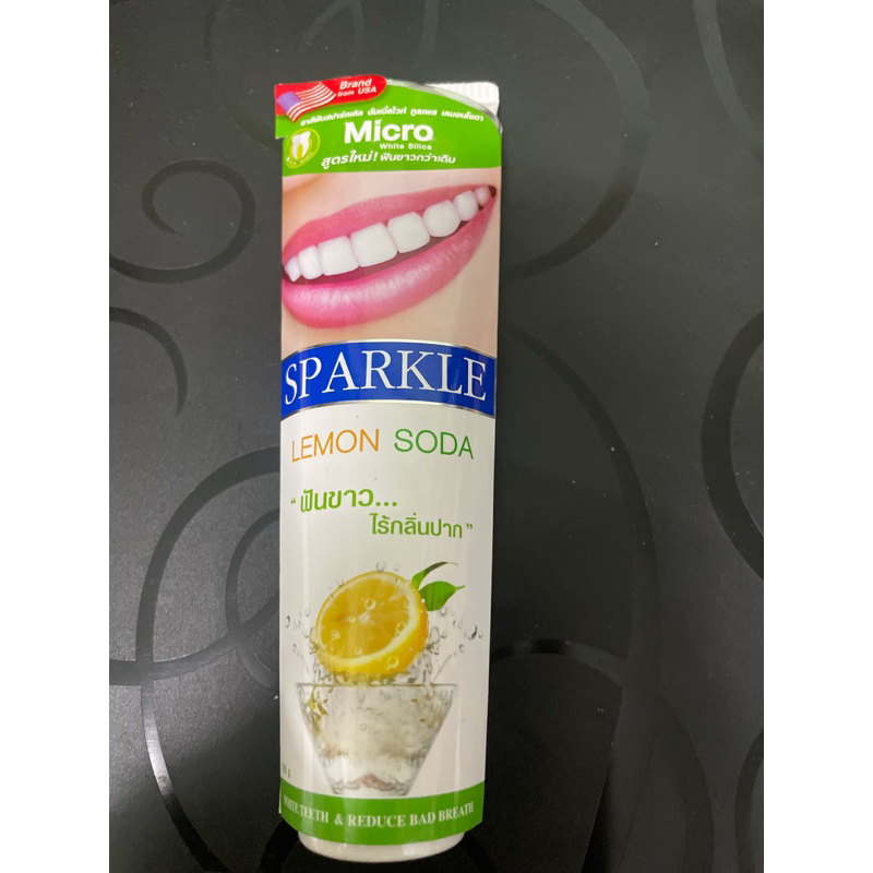 sparkle 泰國檸檬蘇打牙膏100g 即期24/3/16