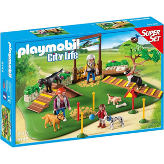 鍾愛一生 德國玩具 Playmobil 摩比 6145 小狗運動場 Super Set