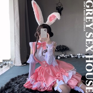 💦格雷房間💦現貨 送耳朵 大尺碼 女僕 蘿莉 lolita 女傭制服 角色扮演 萬聖節 cosplay 蛋糕裙 B141