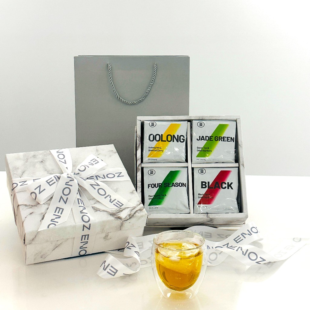 【台灣茶】ENOZ 茶禮盒-24入 台灣高山茶葉+枸杞