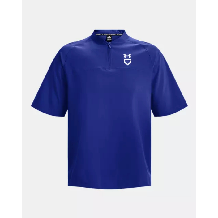 (小胖美國棒壘）現貨，寶藍色 美版 Under Armour 本壘板標 短袖風衣，棒球 壘球 適用