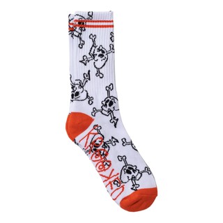 Krooked Style - White/Black/Red 襪子