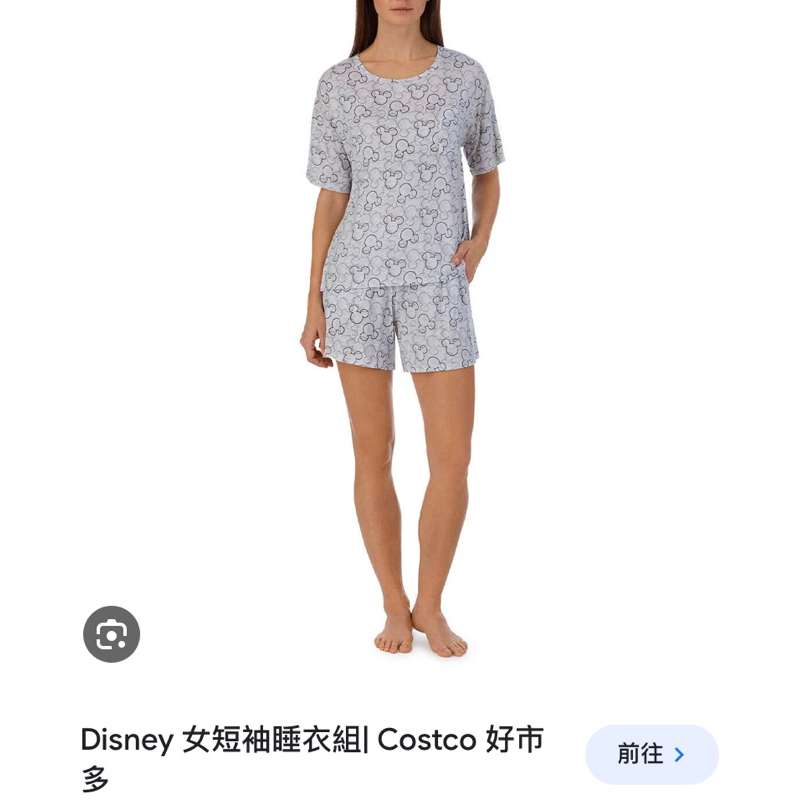 costco好市多迪士尼嫘縈短袖親膚睡衣組