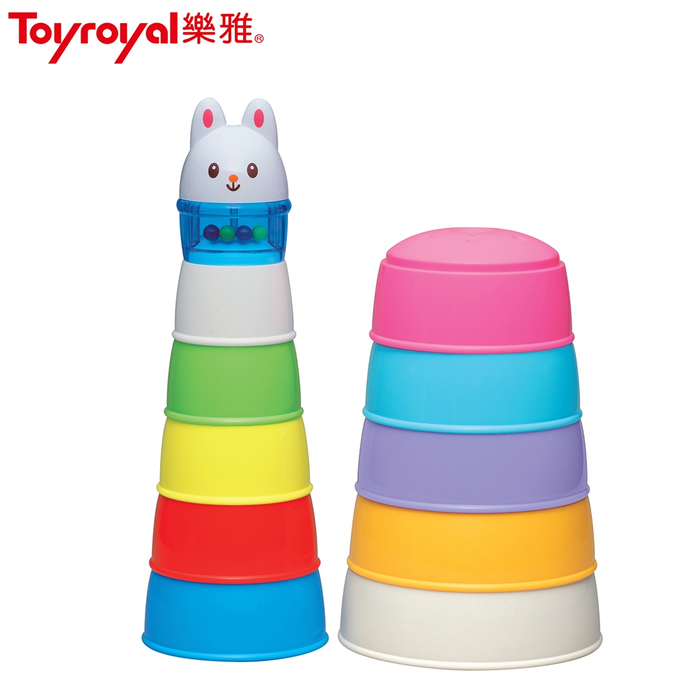 日本《樂雅 Toyroyal》動物繽紛學習杯(10m以上)-福利品