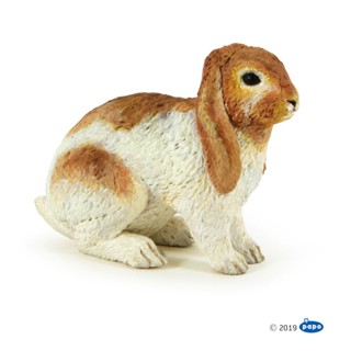 【法國PAPO純正品】51173 垂耳兔_精緻模擬模型 農場動物_益智教育 生日禮品 擺飾 自然保育_現貨