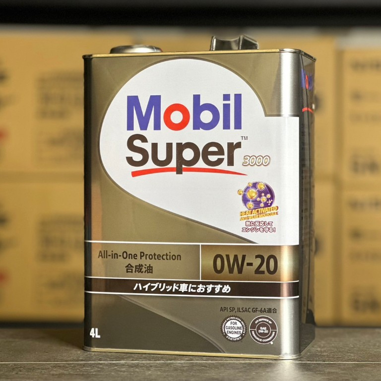 【高CP油料】日本製 美孚 SUPER3000 0W20 4L 0w-20 MOBIL 1 鐵罐機油 汽車機油 嘉油站