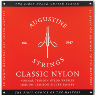 【恩心樂器】美國製 AUGUSTINE 經典紅標 奧古斯丁 古典吉他弦 尼龍弦 中張力 Classic Red