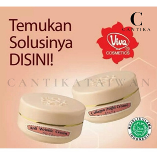 VIVA Cream Collagen Night Cream | Anti Wrinkle Cream 22g