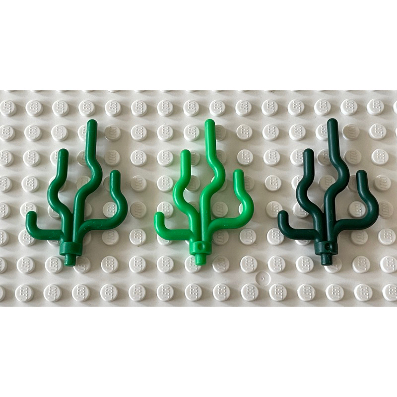 LEGO樂高 絕版 二手 30093 深綠色 植物 海草 珊瑚 仙人掌 （4個合售）