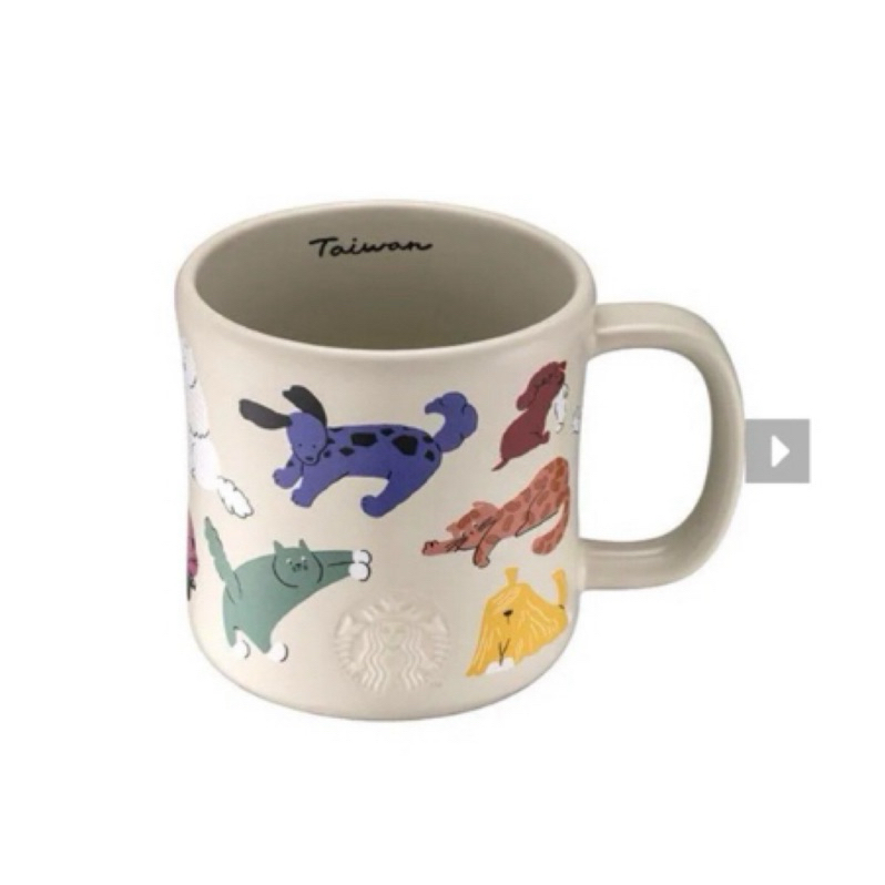 [星巴克]Starbucks 毛孩聯萌馬克杯 毛孩聯盟 MUG 14OZ TW Pet Friends 2023