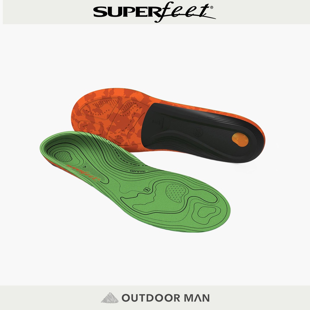 [Superfeet] 男款 TrailBlazer 青綠色碳纖健行鞋墊