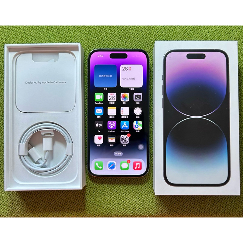 iPhone14 Pro 128G 紫 6.1吋 iphone 14pro iphone14pro 128 螢幕刮傷