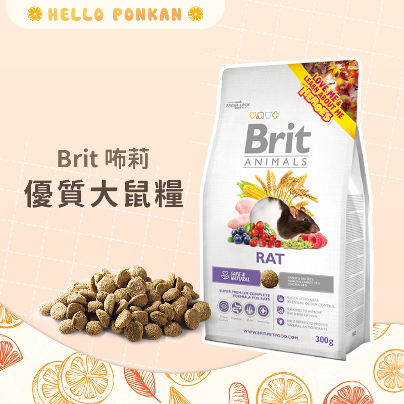 柑仔牧場探險🍊｜Brit 咘莉 優質大鼠糧 倉鼠主食 大白鼠飼料 寵鼠飼料 鼠糧 寵物鼠主食  寵物鼠飼料 鼠飼料