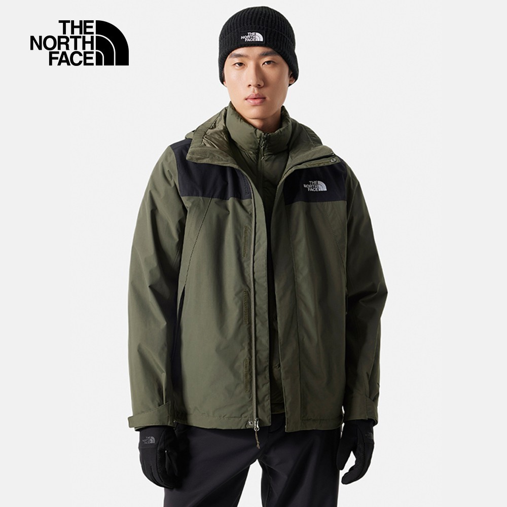 The North Face M MFO MTN DOWN TRI JACKET - APFQ 男兩件式外套-綠-NF0