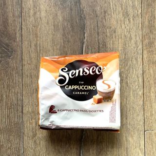 荷蘭製 Douwe Egberts Senseo Cappuccino Caramel 焦糖 卡布奇諾 咖啡餅 新品